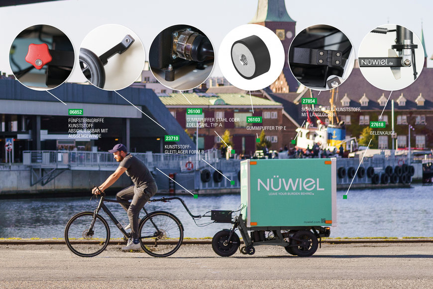 Pierwsza na świecie przyczepa rowerowa eTrailer z opatentowaną technologią czujników wykorzystuje standardowe części firmy norelem